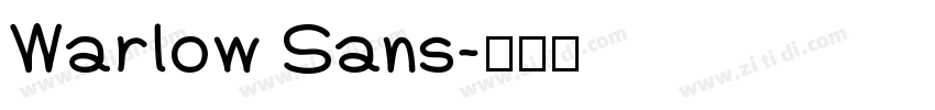 Warlow Sans字体转换